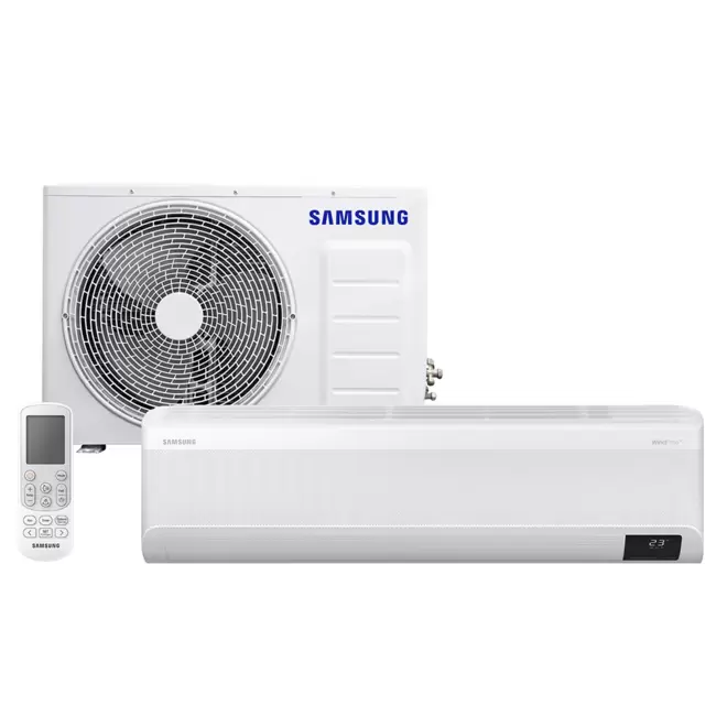 Oferta de Ar Condicionado Split Inverter Samsung WindFree Connect Sem Vento 18.000 BTUs Frio - AR18CVFAAWKNAZ | Branco por R$4599 em Fujioka