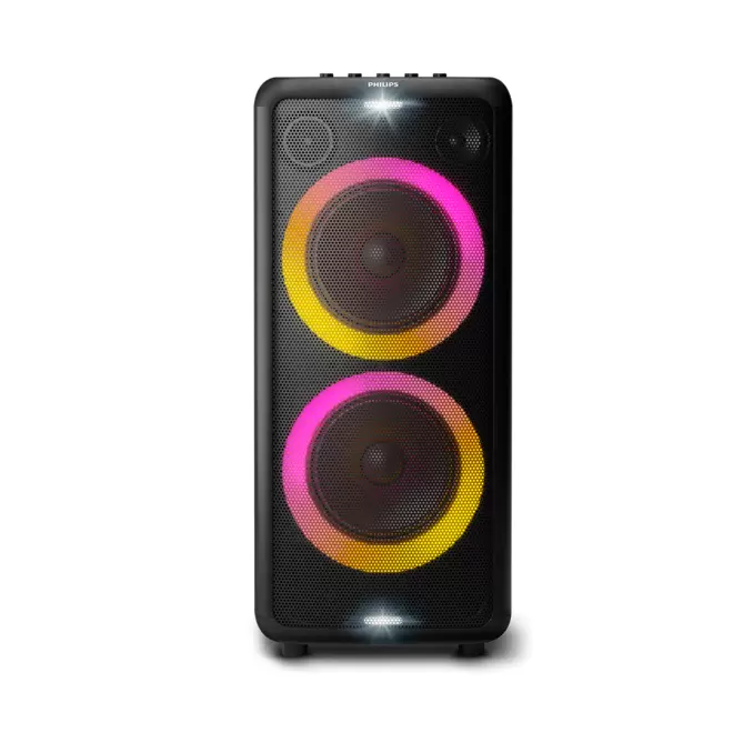 Oferta de Caixa de Som Bluetooth Philips Party Speaker TAX5208, Potência 1.600W | Preto por R$1349 em Fujioka