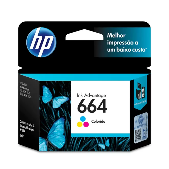 Oferta de Cartucho Hp 664 Std F6v28ab por R$69 em Fujioka