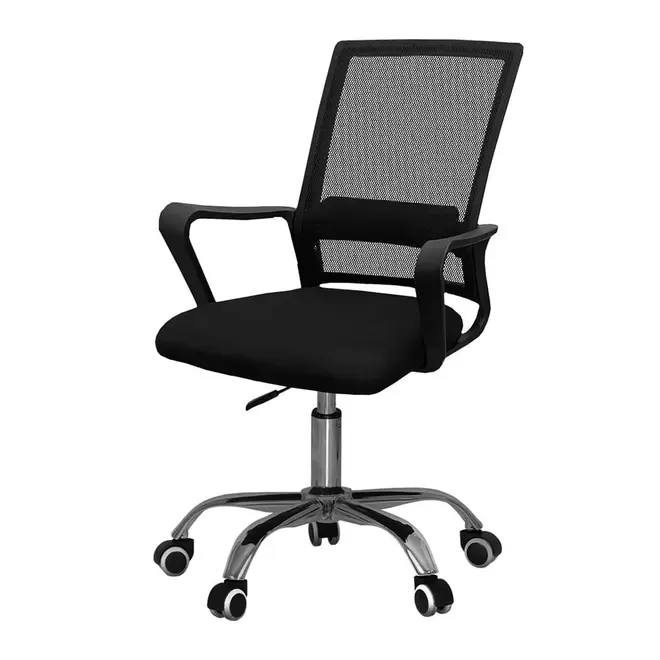 Oferta de Cadeira Office Giratória ELG Preta, Wish Comfort, com ajuste, OCH01 por R$344,88 em Fujioka