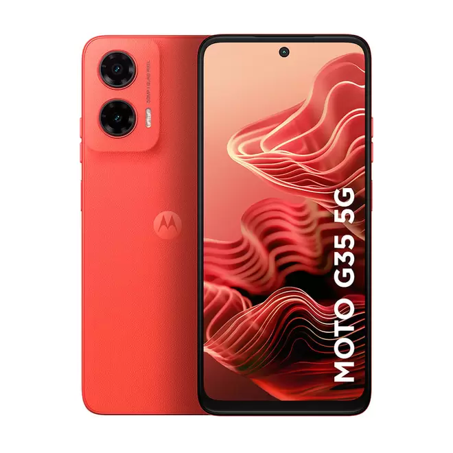 Oferta de Smartphone Motorola G35 XT2433-2, 5G, 256GB, 12GB, Android 14 | Coral por R$1799 em Fujioka