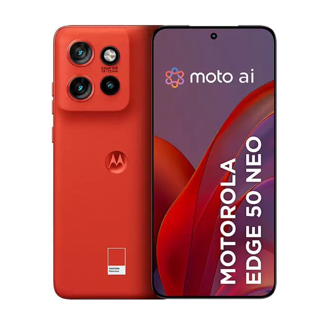 Oferta de Smartphone Motorola Edge 50 Neo 5G, 256GB, 16GB RAM, Android 14, Processador 2,5Ghz Octa-Core, Camêra Traseira 50+13MP Tela 6.4 | Poinciana por R$3299 em Fujioka