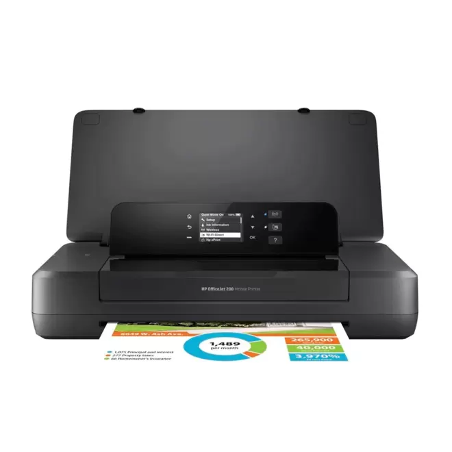 Oferta de Impressora HP OfficeJet Mobile 200 - CZ993A | Preto por R$2899 em Fujioka