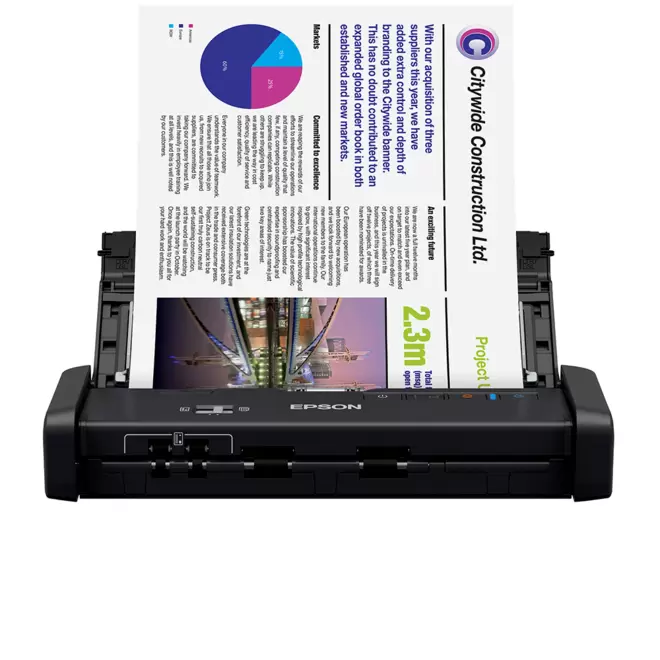 Oferta de Scanner Portátil Epson WorkForce ES-200, Preto | Bivolt por R$1979 em Fujioka