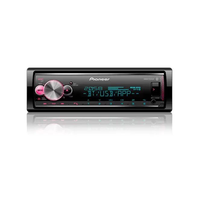 Oferta de Auto Rádio Pioneer MVH-X7000BR, Bluetooth®, USB, Entrada Auxiliar, 3 Saídas Pré-Amplificadas, Comando de Volante, Spotify, Pioneer Smart Sync por R$499 em Fujioka