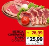 Oferta de Bisteca/contra file bovino  por R$25,99 em Compre Mais