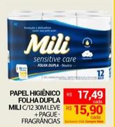 Oferta de Mili - papel higienico folha dupla  por R$15,9 em Compre Mais