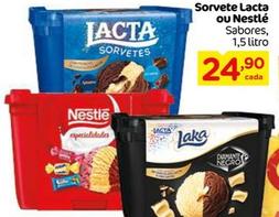Oferta de Sorvete Lacta Ou Nestlé Sabores por R$24,9 em Super Bompreço