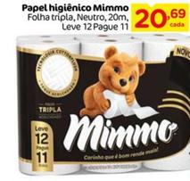 Oferta de Mimmo - Papel Higiênico por R$20,69 em Nacional