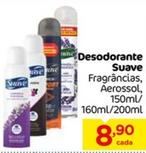 Oferta de Suave - Desodorante por R$8,9 em Super Bompreço