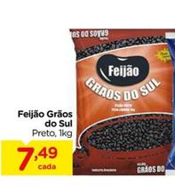 Oferta de Feijão - Grãos do Sul por R$7,49 em Carrefour
