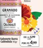 Oferta de Granado - Sabonete Barra Calêndula por R$4,99 em Drogal