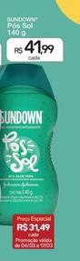 Oferta de Sundown - Pós Sol por R$41,99 em Drogal