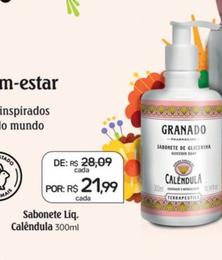 Oferta de Granado - Sabonete Liq. Calêndula por R$21,99 em Drogal