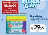 Oferta de Flock Baby - Toalhas Umedecido por R$29,99 em Drogal