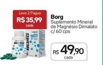 Oferta de Borg - Suplemento Mineral De Magnésio Dimalato por R$49,9 em Drogal