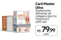 Oferta de Carti Master Ultra - Suplemento Alimentar de Colágeno por R$79,99 em Drogal