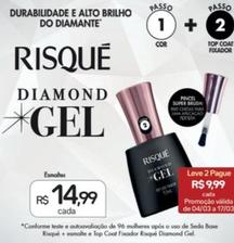 Oferta de Risqué - Diamond Gel por R$14,99 em Drogal