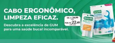 Oferta de Gum - Cabo Ergonomico Limpeza Eficaz por R$22,49 em Drogal