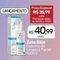 Oferta de Zeta Skin - Espuma de Limpeza Facial por R$40,99 em Drogal