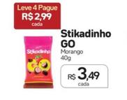 Oferta de Stikadinho Go - Morango por R$3,49 em Drogal