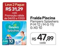 Oferta de Pampers - Fralda Piscina por R$47,89 em Drogal