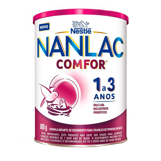 Oferta de Fórmula Infantil Nanlac Comfor 800g por R$69,49 em Drogal