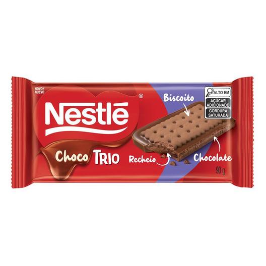 Oferta de Chocolate Nestlé ChocoTrio 90g por R$7,79 em Drogal