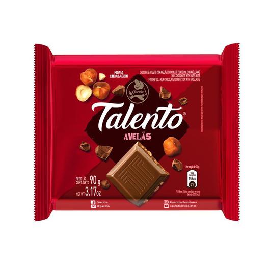 Oferta de Chocolate Garoto Talento ao Leite com Avelãs 90g por R$8,05 em Drogal