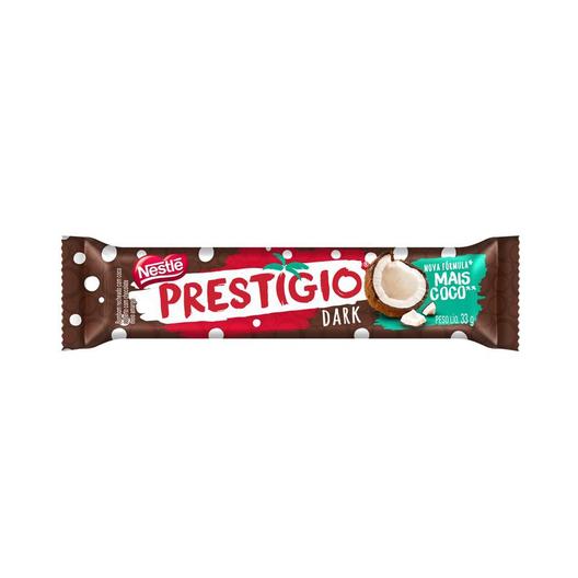 Oferta de Chocolate Nestlé Prestígio Dark 33g por R$3,35 em Drogal