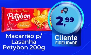 Oferta de Petybon - Macarrão P/Lasanha por R$2,99 em Tonin Superatacado