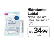 Oferta de Nivea - Hidratante Labial Lip Care Ultra Hialurônico por R$34,99 em Drogal