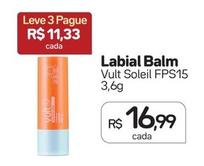 Oferta de Vult - Labial Balm Soleil FPS15 por R$16,99 em Drogal