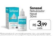 Oferta de Sonasal - Nebulizador Nasal por R$3,99 em Drogal