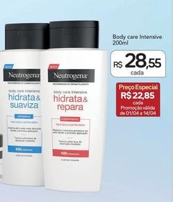 Oferta de Neutrogena - Body Care Intensive por R$28,55 em Drogal