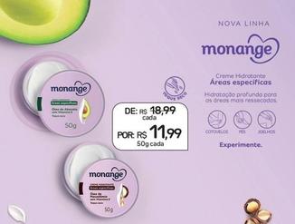 Oferta de Monange - Creme Hidratante Áreas Específicas por R$11,99 em Drogal