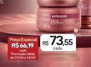 Oferta de Eudora - Máscara Capilar Nutri Rosé por R$73,55 em Drogal