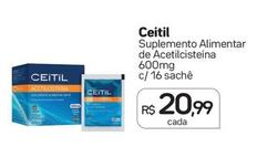 Oferta de Ceitil - Suplemento Alimentar De Acetilcisteína por R$20,99 em Drogal