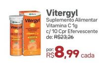 Oferta de Vitergyl - Suplemento Alimentar Vitamina C 1g C/10 por R$8,99 em Drogal