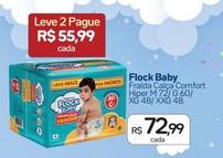 Oferta de Flock Baby - Fralda Calça Comfort Hiper M 72 por R$72,99 em Drogal