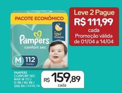 Oferta de Pampers - Confort Sec Max por R$159,89 em Drogal