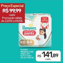 Oferta de Pampers - Premium Care Pants Top por R$141,89 em Drogal
