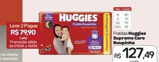 Oferta de Huggies - Fraldas Supreme Care Roupinha por R$127,49 em Drogal