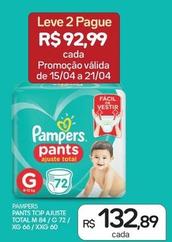 Oferta de Pampers - Pants Top Ajuste Total por R$132,89 em Drogal