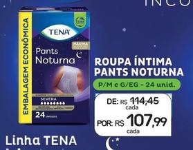 Oferta de Tena - Roupa Íntima Pants Noturna por R$107,99 em Drogal