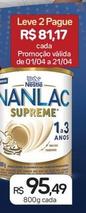Oferta de Nestlé - Nanlac Supreme por R$95,49 em Drogal