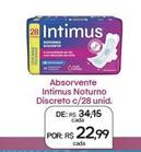 Oferta de Intimus - Absorvente Noturno Discreto por R$22,99 em Drogal