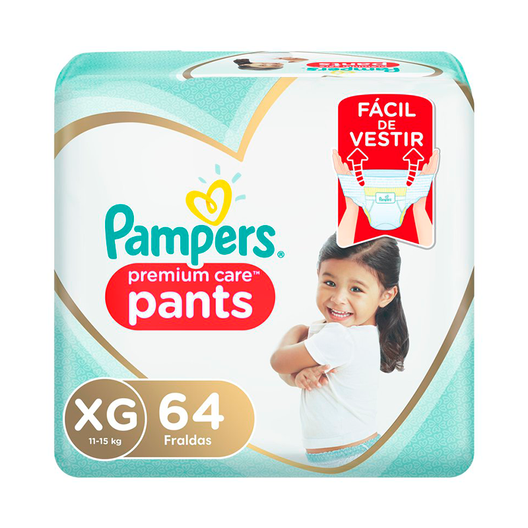 Oferta de Fraldas Pampers Pants Premium Care XG 64 Unidades por R$141,89 em Drogal