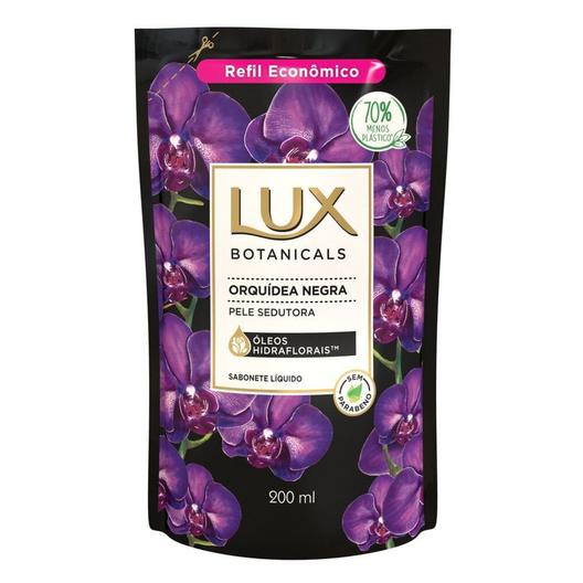 Oferta de Refil Sabonete Liquido Lux Botanicals Orquidea Negra 200ml por R$4,89 em Drogal