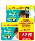 Oferta de Pampers - Fralda Descartavel Confort Fortebag por R$95,9 em Compre Mais